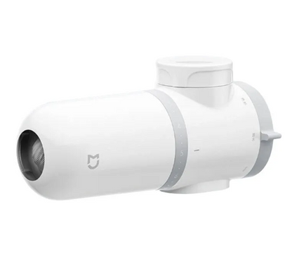 White security camera with a brand logo on a white background