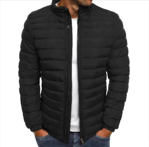 Men's Coldproof Cotton Padded Jacket – Outdoor Zipper Coat