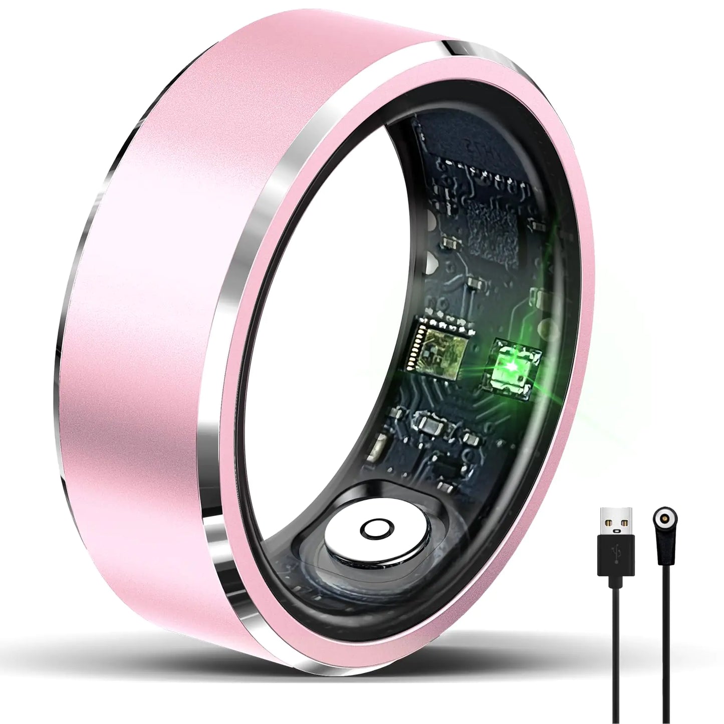 FitRing Elite: Comprehensive Wellness Tracker - Rose Gold8#