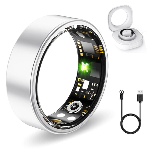 Health Sync Smart Ring: Activity & Sleep Tracker with No Fees