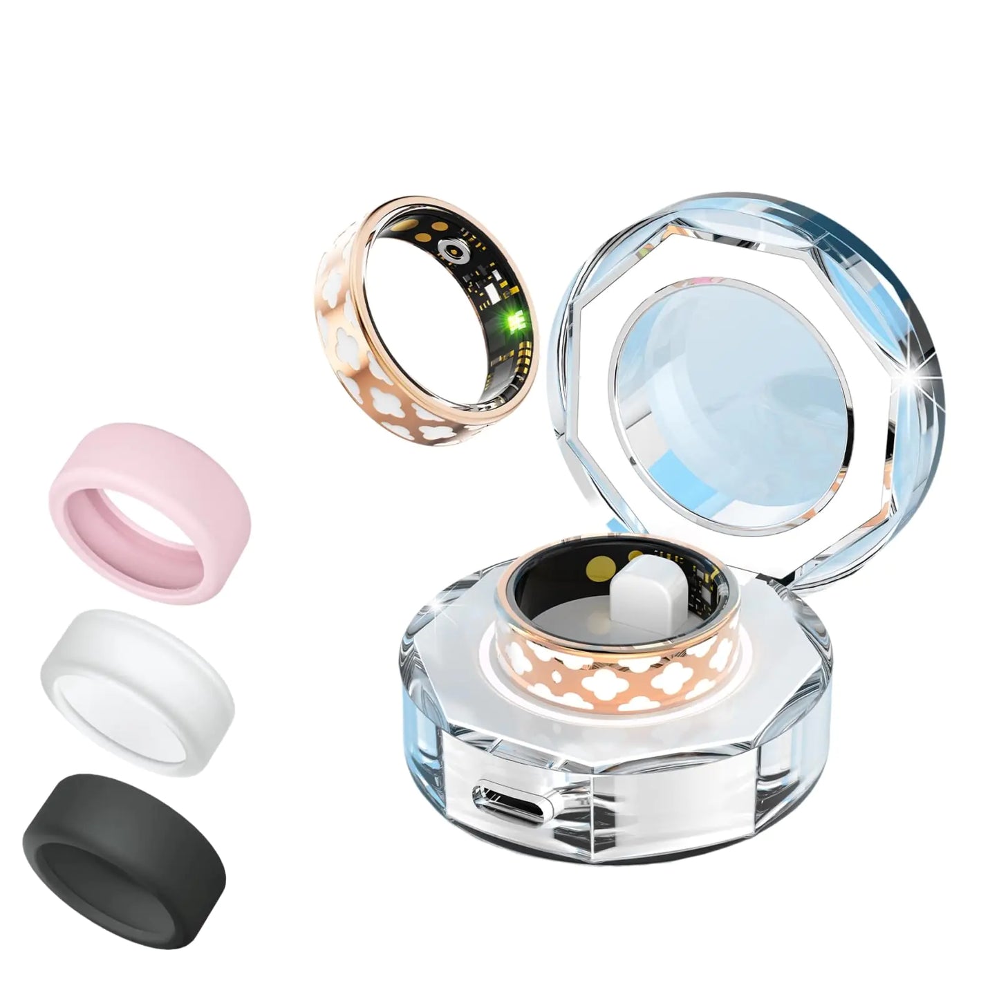 UniFlora Smart Fitness Ring: Health & Activity Monitor IP68